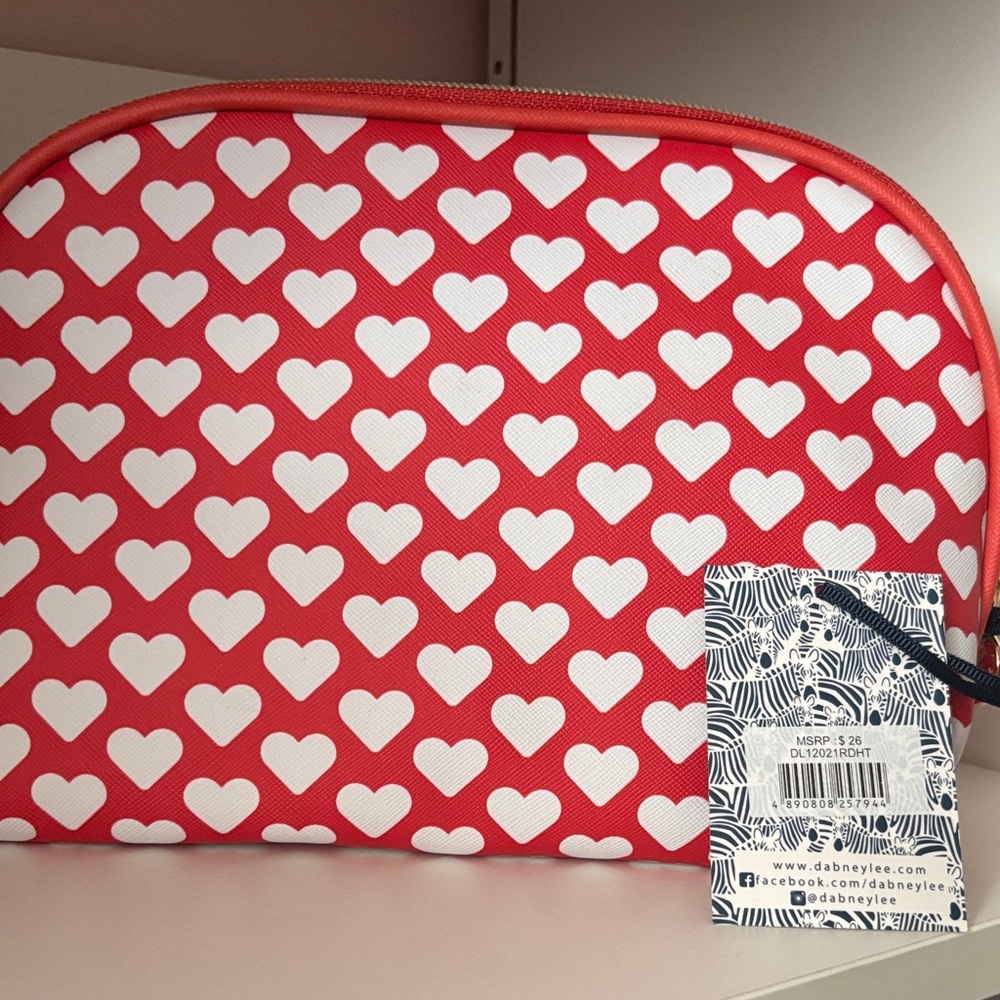 Red Heart Dabney Lee Makeup Pouch